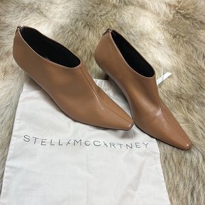 Stella McCartney Vegan Leather Ankle Boots, Size 10.5